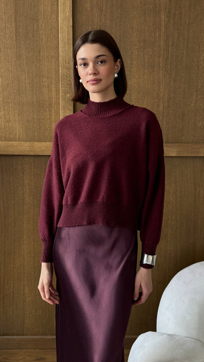 Lottie Sweater - Burgundy