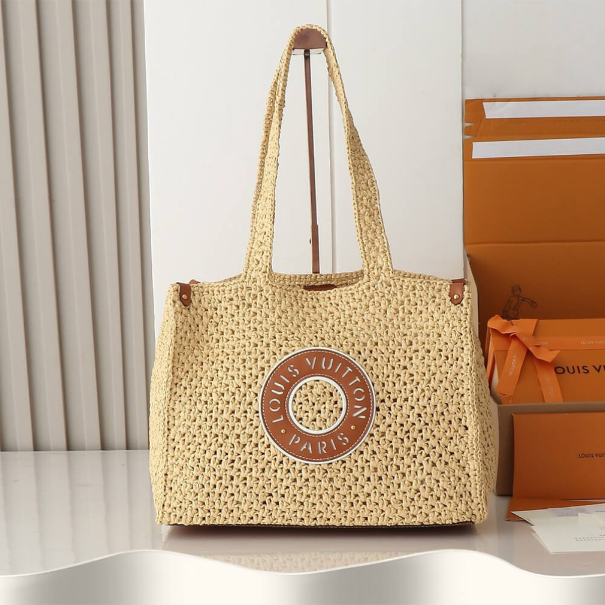 Louis Vuitton – By The Pool Raffia OnTheGo MM bag