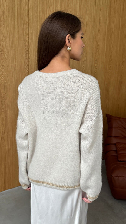 Noelle Sweater - Taupe