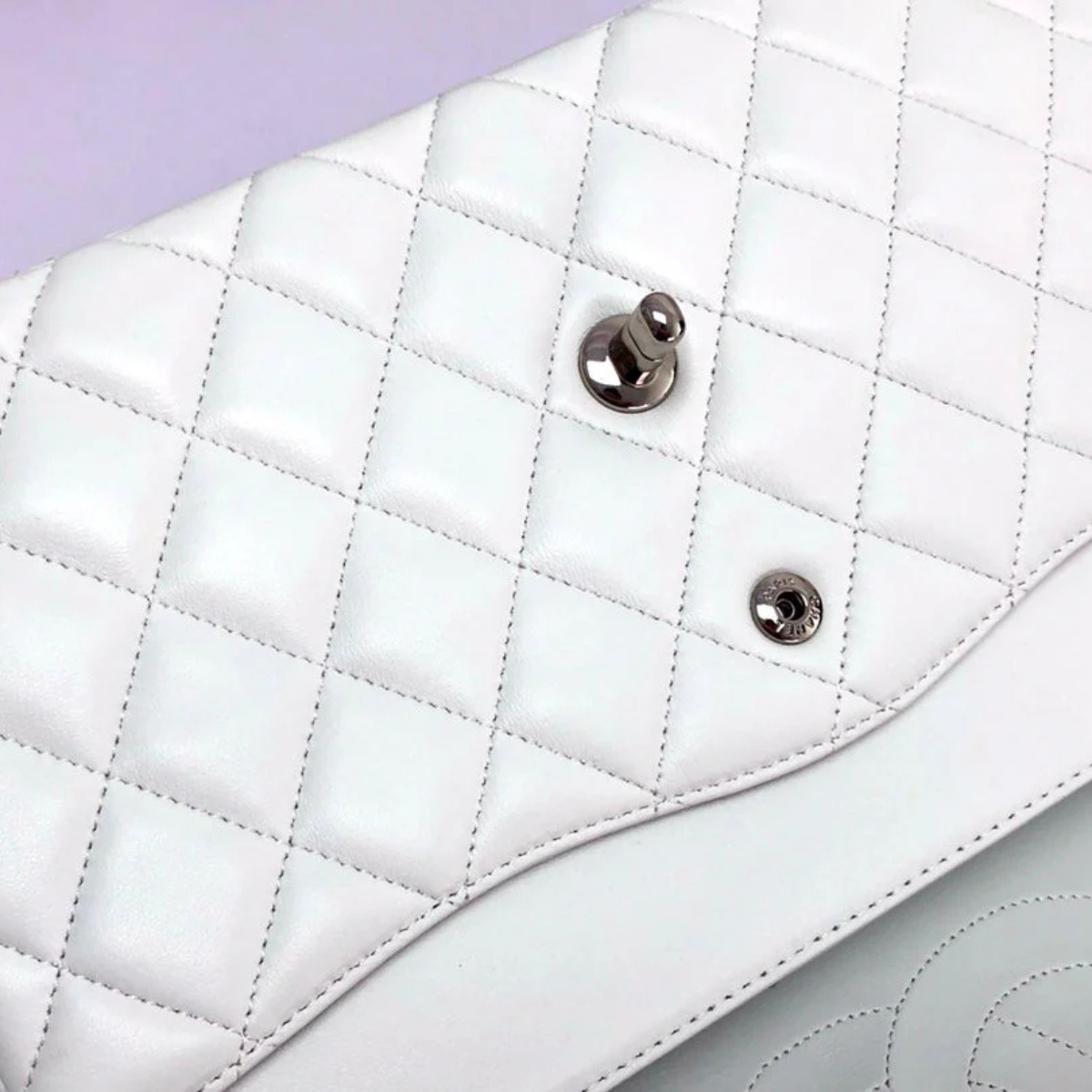 Chanel Classic Single Flap Bag – Off White