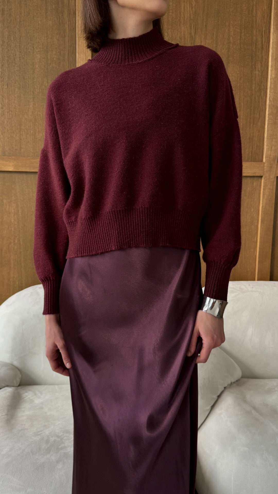 Lottie Sweater - Burgundy