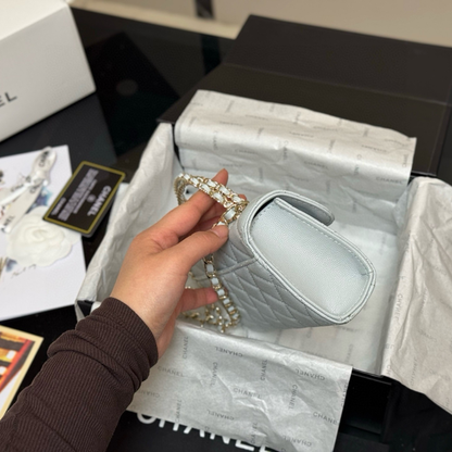 Chanel Classic Flap Bag – Ice Grey