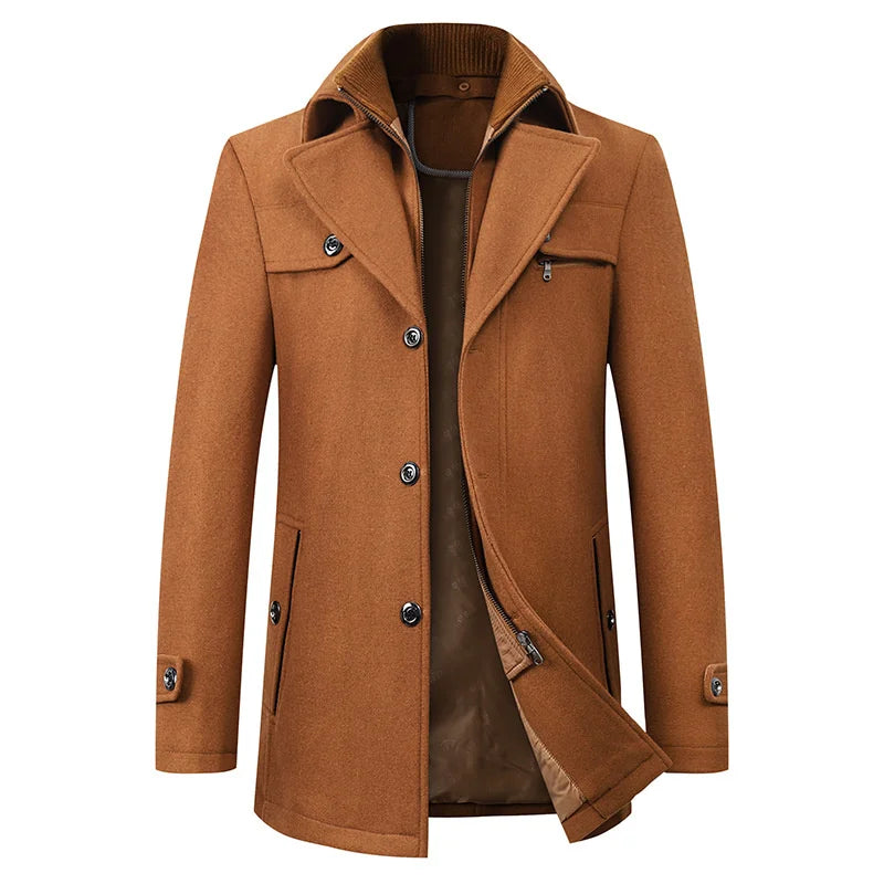 Men’s Water-Repellent Winter Coat | Smart Jacket with Hood and Everyday Styling