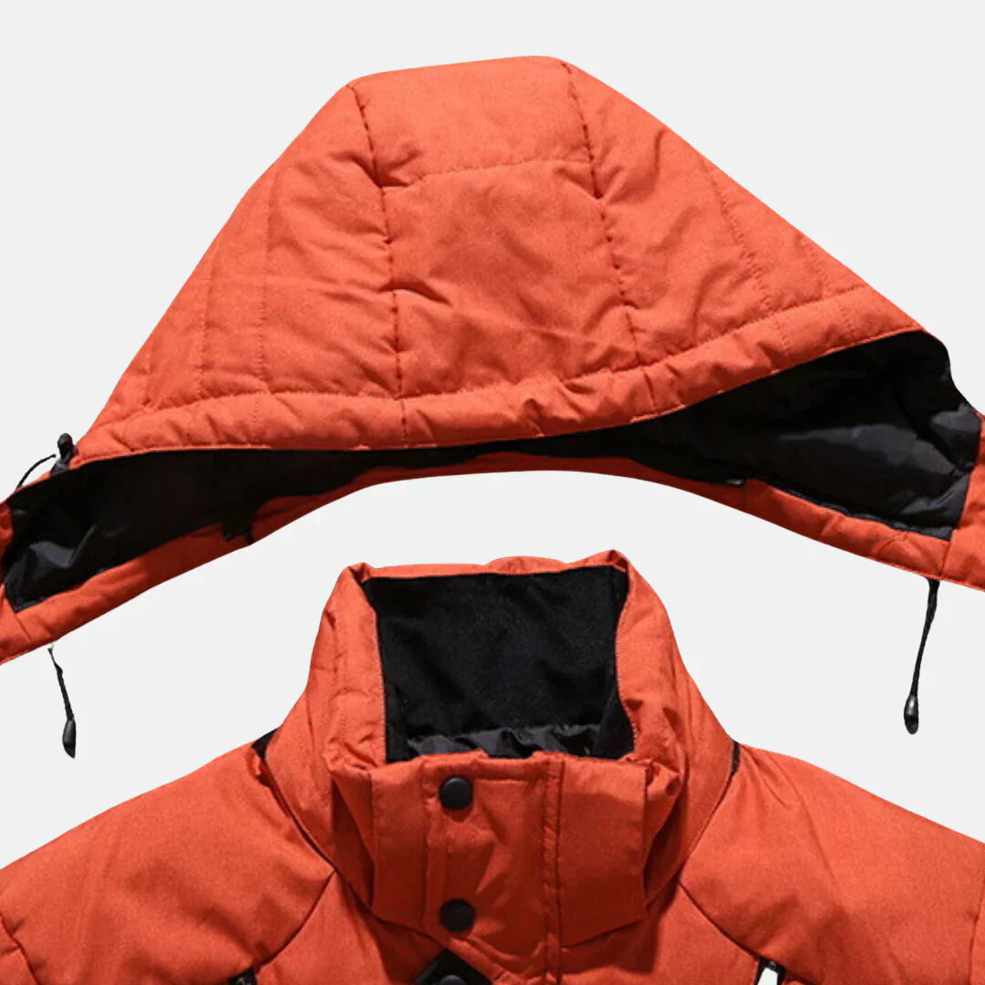 Long Men’s Winter Coat | Water-Repellent and Windproof Design