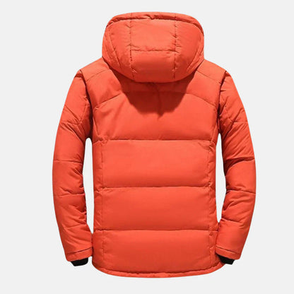 Long Men’s Winter Coat | Water-Repellent and Windproof Design