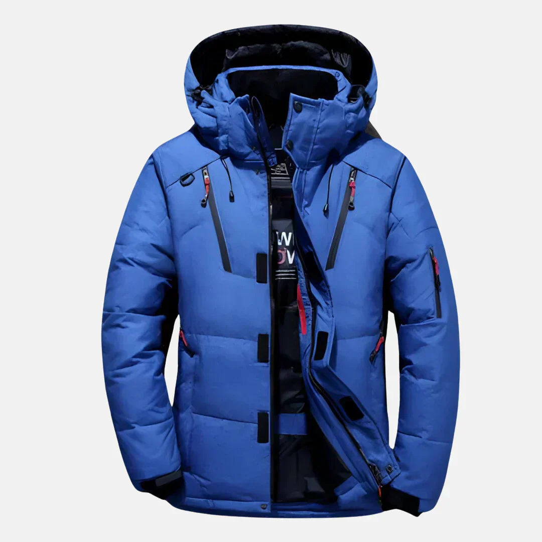 Long Men’s Winter Coat | Water-Repellent and Windproof Design