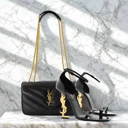 Yves Saint Laurent – Signature Set: Loulou bag & Opyum sandals