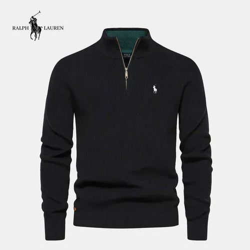 RL™ - Knitted jumper with half zip + Free Perfume Bleu de Chanel
