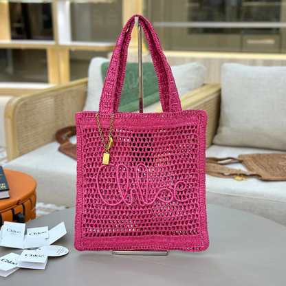 Chloé Summer Banana Bag in Raffia