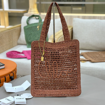 Chloé Summer Banana Bag in Raffia