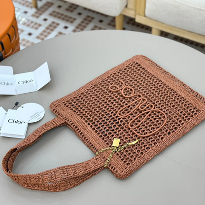 Chloé Summer Banana Bag in Raffia