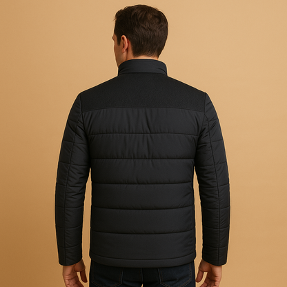 Men’s Fleece Zip Jacket with High Collar – Warm and Lightweight