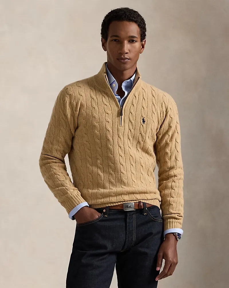 [Buy 1 Get 2] RL™ Cable-Knit Wool-Cashmere Jumper